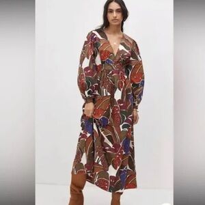 Anthropologie Multicolor Long Sleeve Dress 🍂